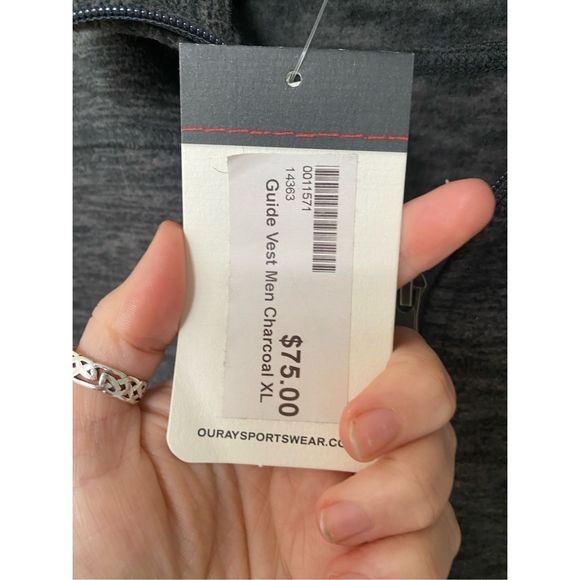 Ouray Sportswear NWT Guide Vest Men's Charcoal Gray, Size XL, MSRP $75 - Picture 4 of 9